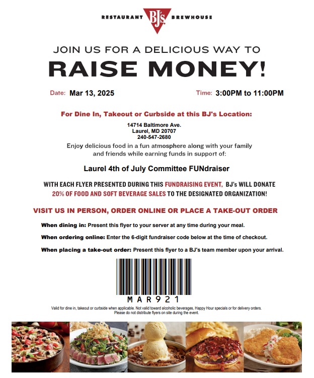4th BJs Rest FUNdrasier 2025